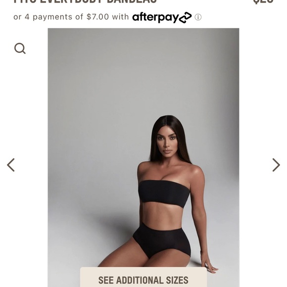 SKIMS FITS EVERYBODY BANDEAU in Ochre Size Small - Picture 2 of 5